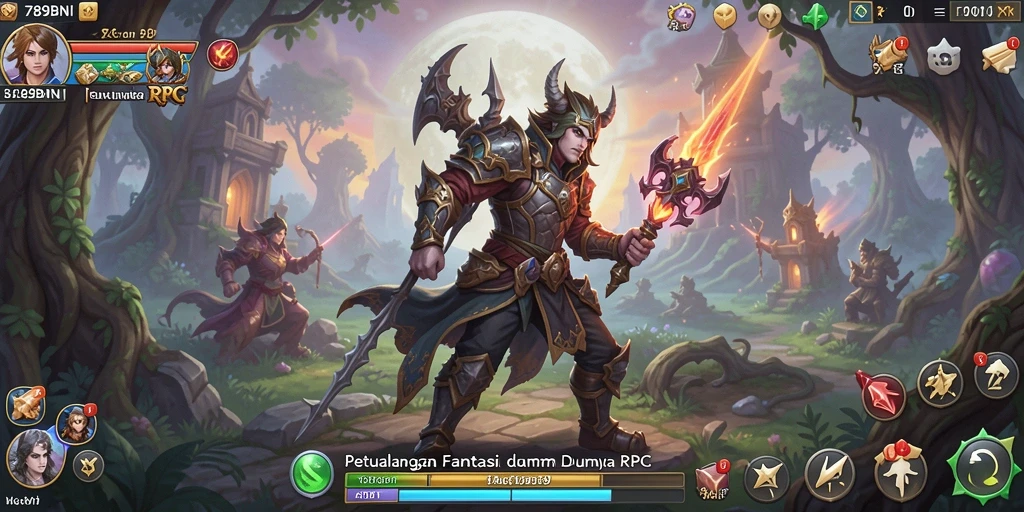 Tampilan gameplay RPG yang menarik dari 789BNI dengan karakter yang dinamis.