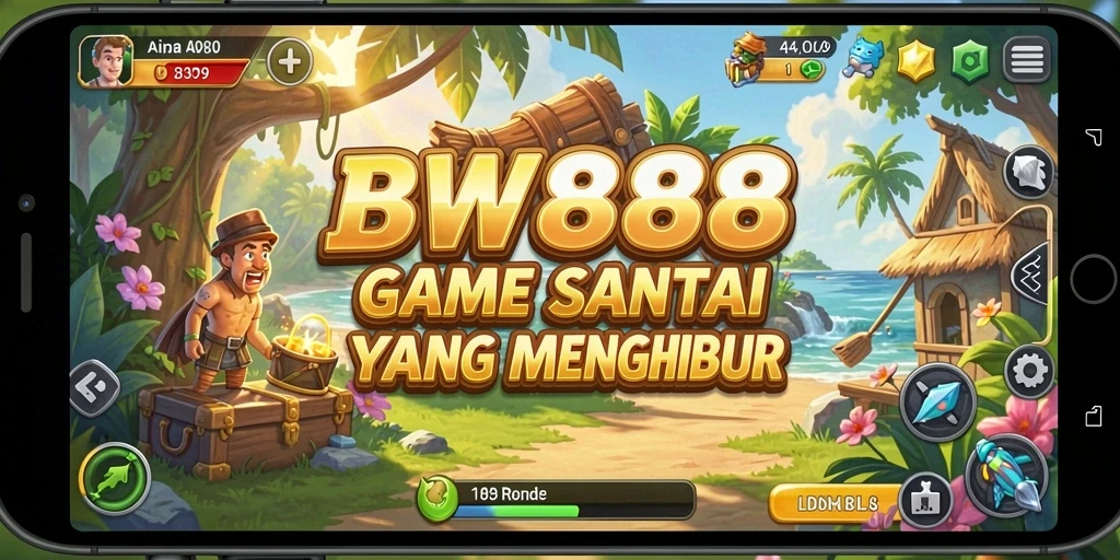Tampilan gameplay BW888 yang ceria dan menyenangkan.