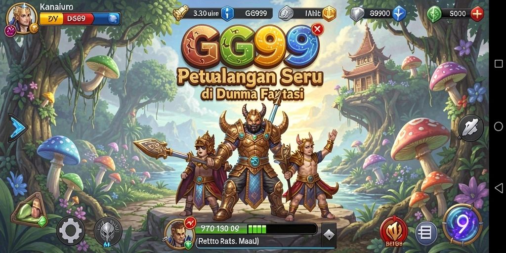Tampilan gameplay seru dan menantang dari GG999 di dunia petualangan.