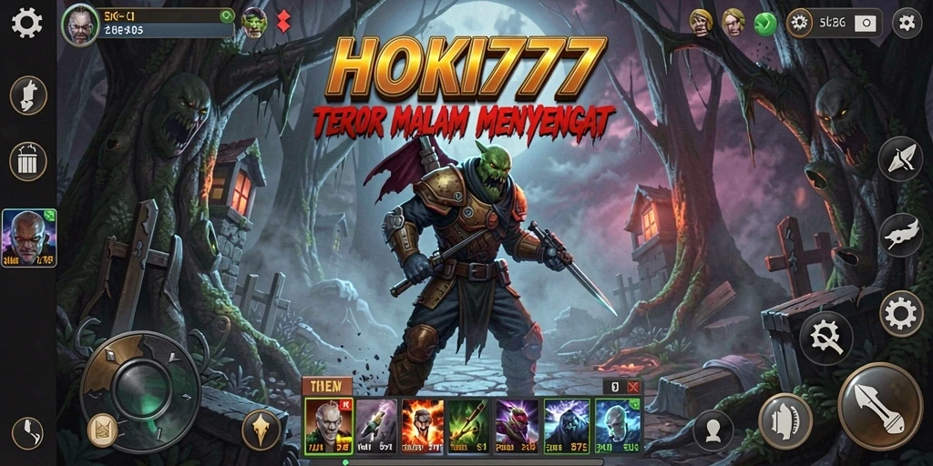 Tampilan gameplay mengerikan dari HOKI777 yang menakutkan.