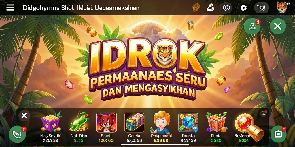 Tampilan gameplay menarik dari game slot IDROK.