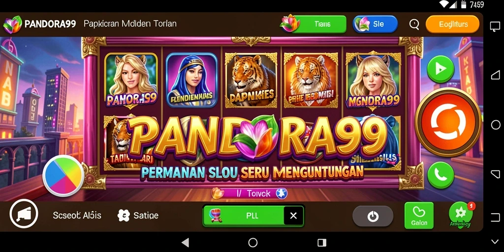 Tampilan gameplay mesin Slot PANDORA99 yang menarik.