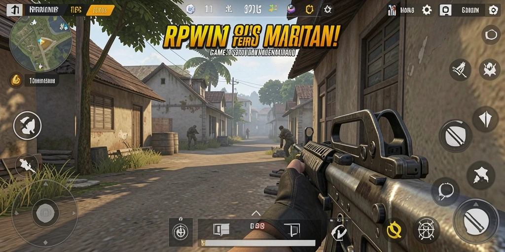 Tampilan gameplay RPWIN1 yang mendebarkan dan penuh aksi.