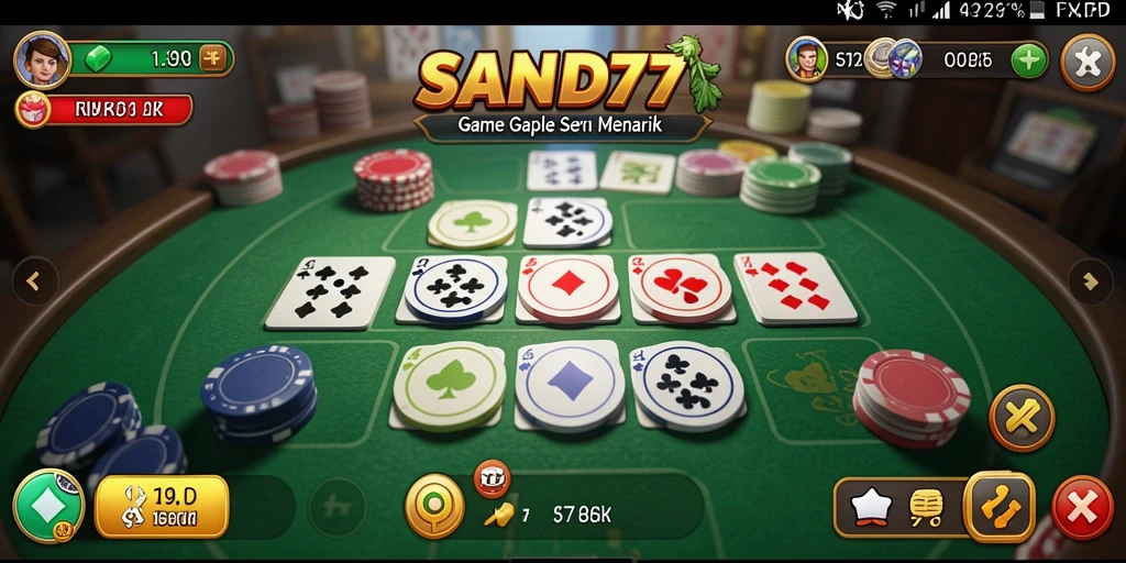 Gameplay seru SAND77 dengan tampilan menawan dan fitur menarik.