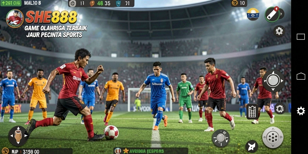 Tampilan seru gameplay SHE888 dalam permainan olahraga.
