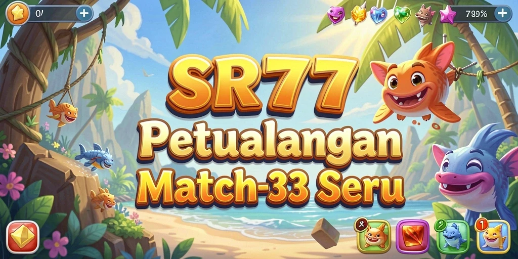 Screenshot gameplay SR777 dengan tantangan Match-3 yang menarik.