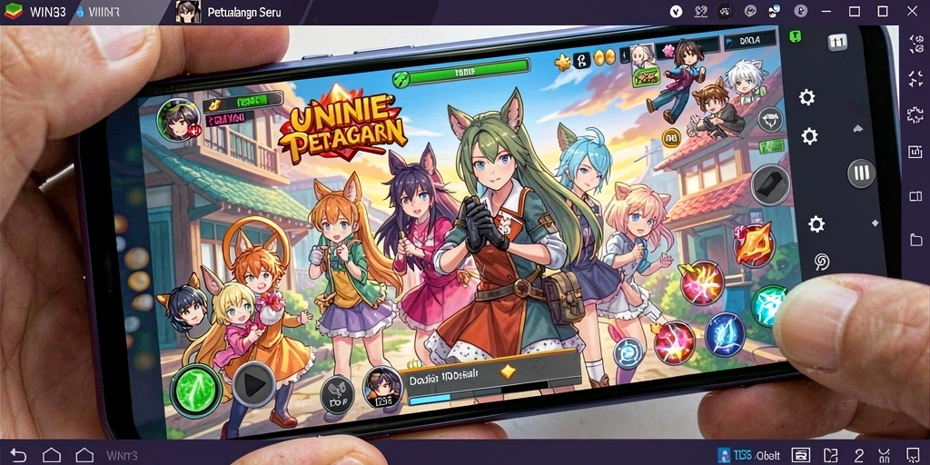 Screenshot menunjukkan aksi menegangkan dari petualangan di WIN33.