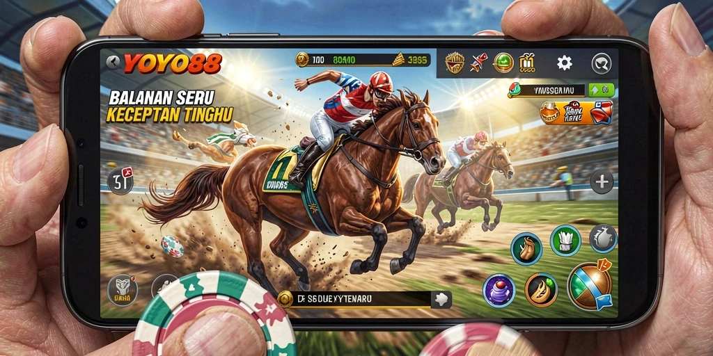 Gameplay balapan yang mendebarkan dan penuh aksi di YOYO88.